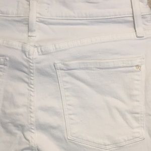 Madewell Cali Demi-Boot White crop  ankle Jeans